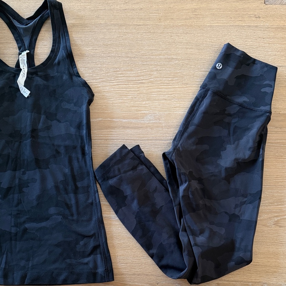 lululemon athletica Dark Camouflage Leggings